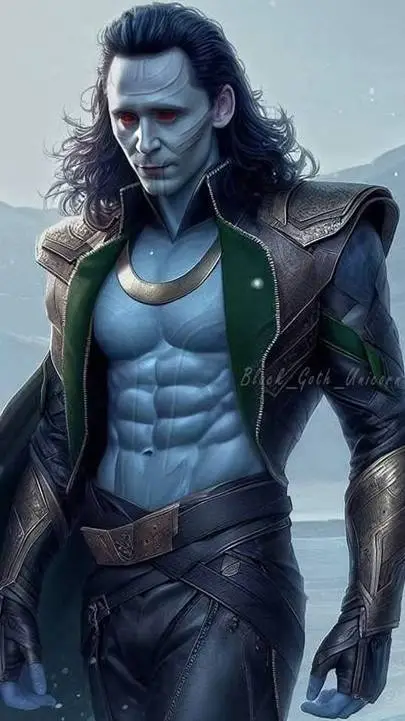 ai character: Frost Jotünn Loki background