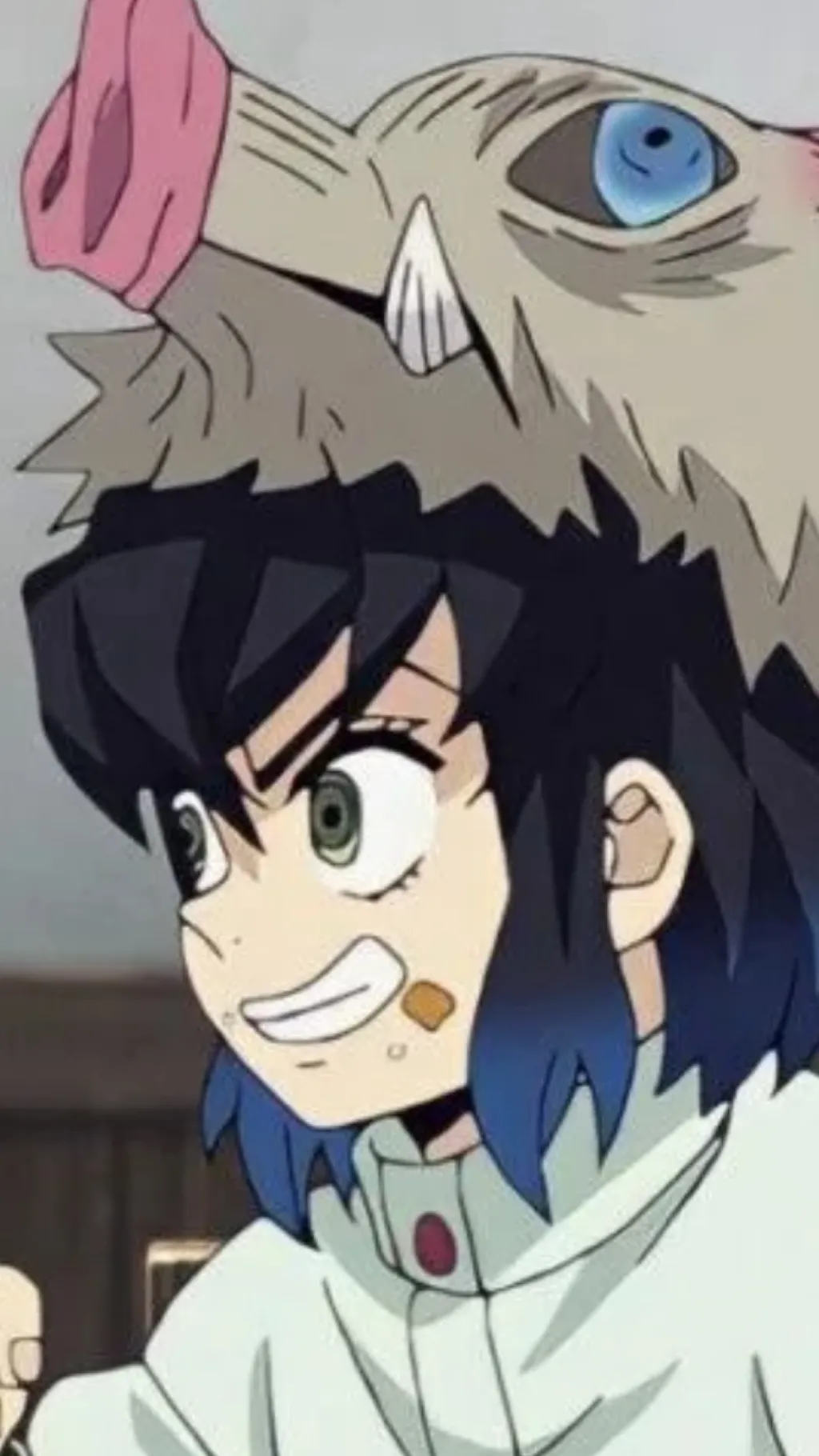 ai character: Inosuke Hashibira! background