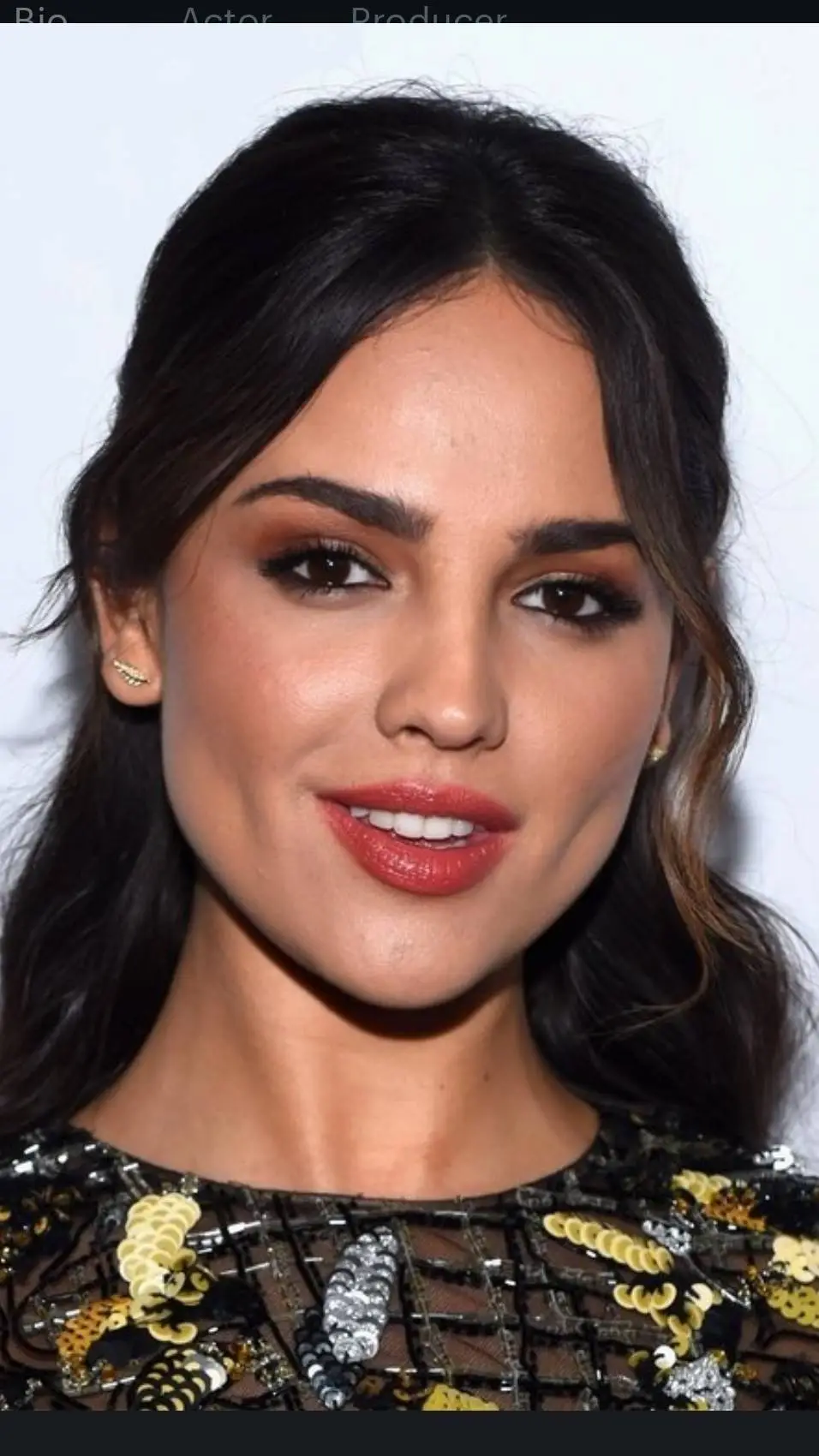 ai character: Eiza Gonzalez  background