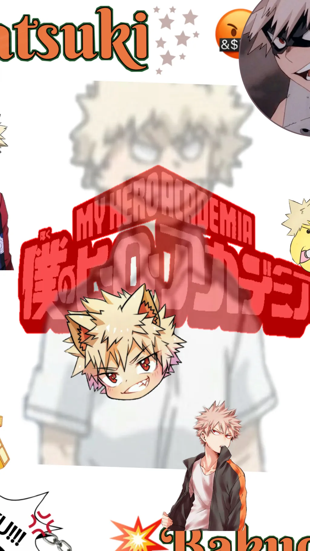 ai character: Katsuki Bakugo background