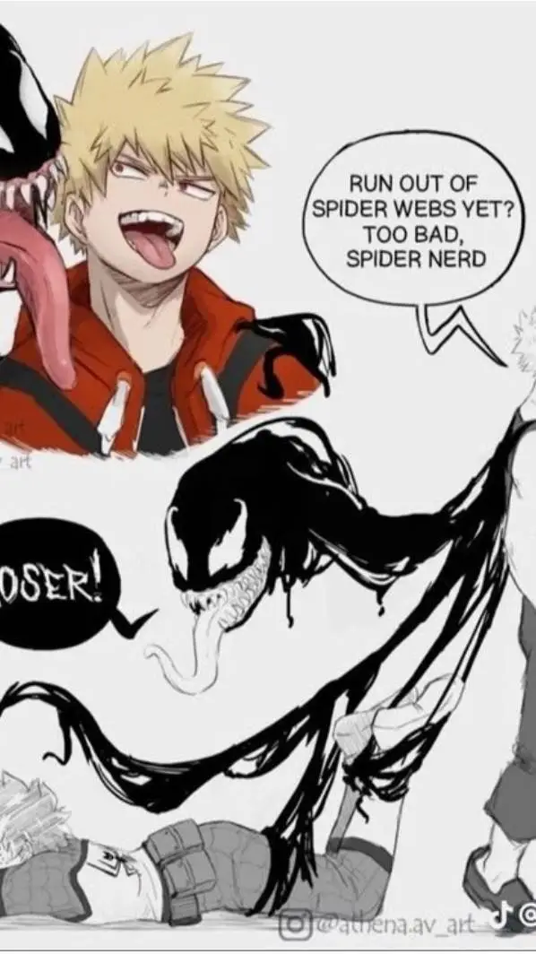ai character: Spiderdeku×venobk background