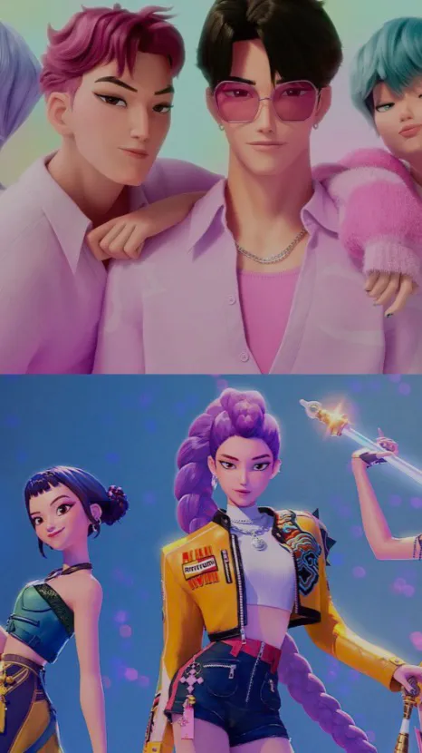 ai character: K-pop demonhunters background