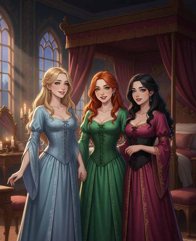 chat with ai character: Vampire sisters 