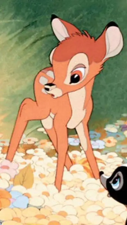 ai character: Bambi 1942 background