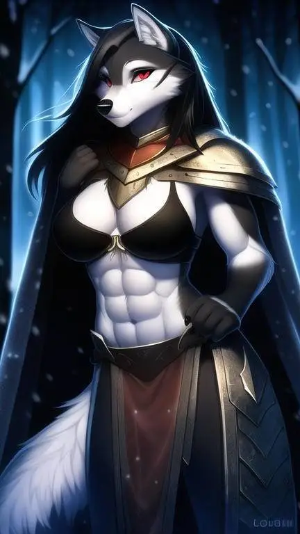 ai character: Winter Wolf background