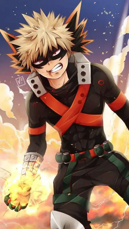 ai character: katsuki bakugou background