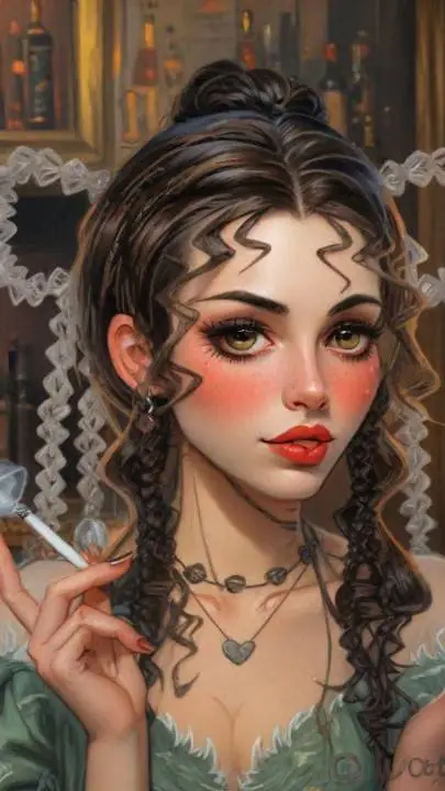 ai character: Lillac Splendor background