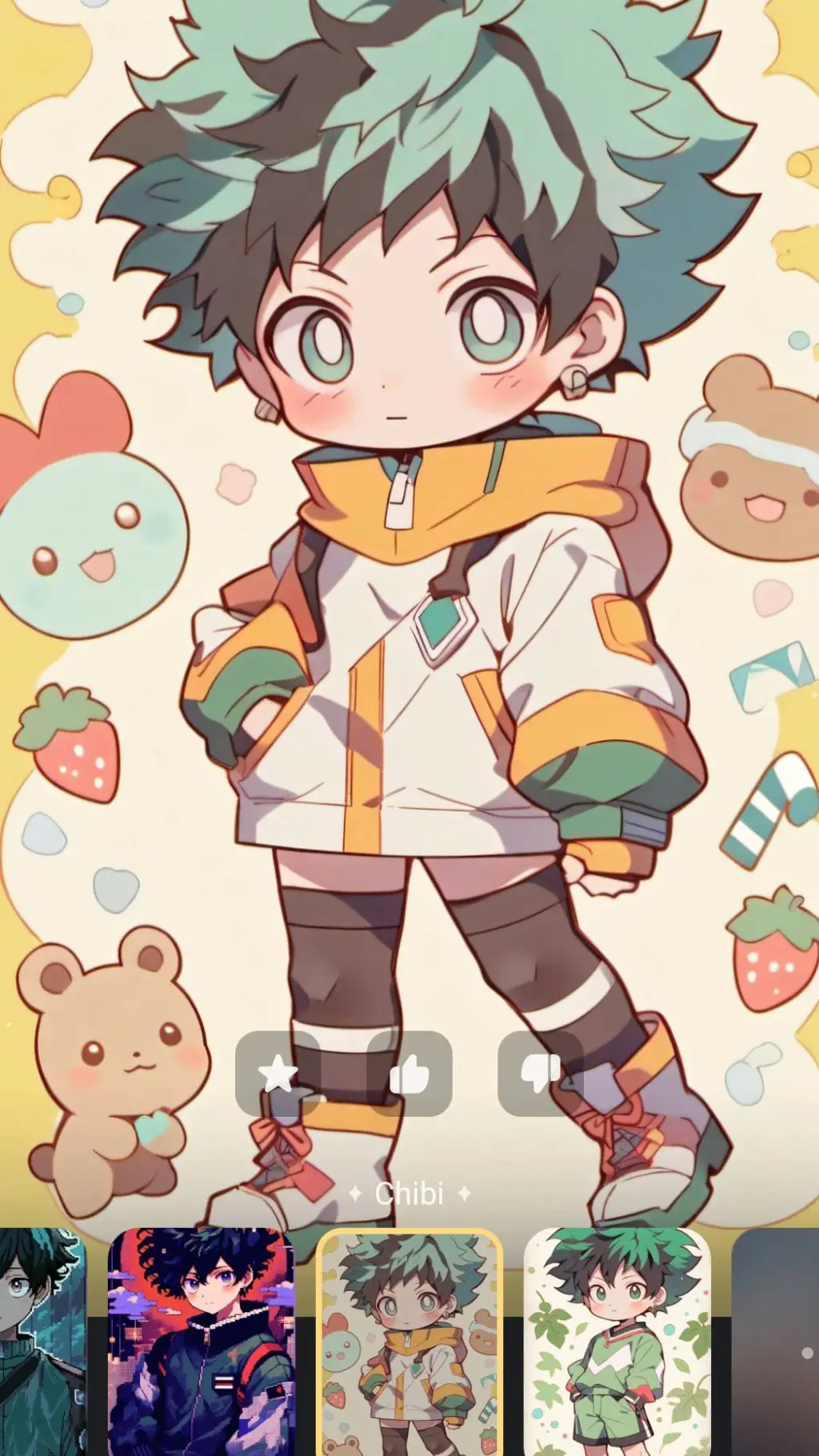 ai character: Izuku Midoriya background