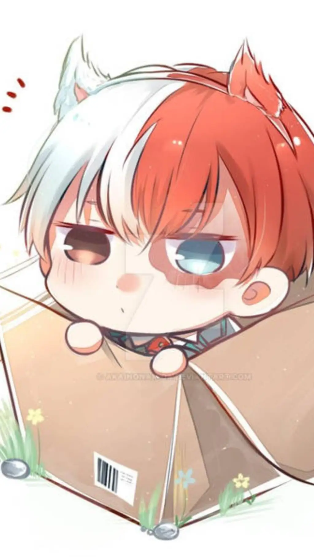ai character: shoto todoroki background