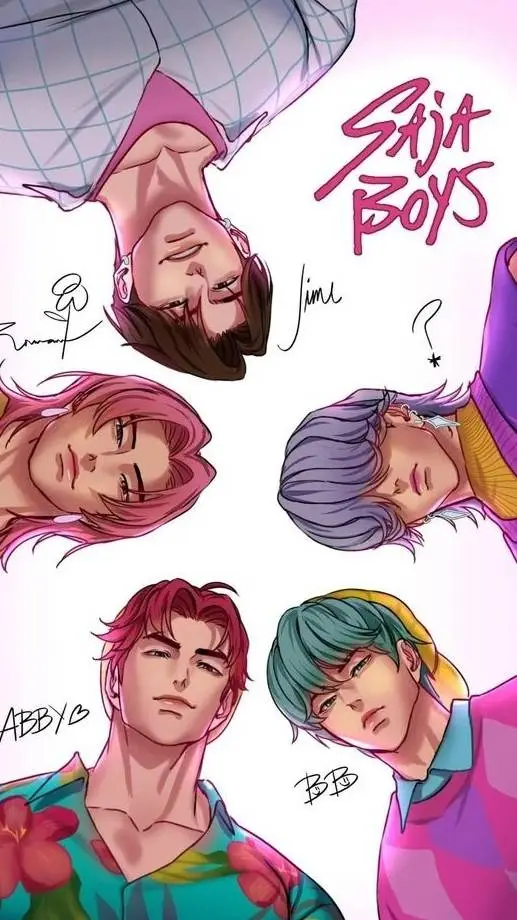 ai character: saja, boys x jinu  background