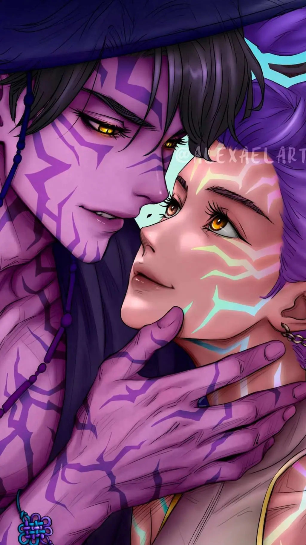 ai character: Rumi+jinu♥♡♥♡♥♡♥♡ background