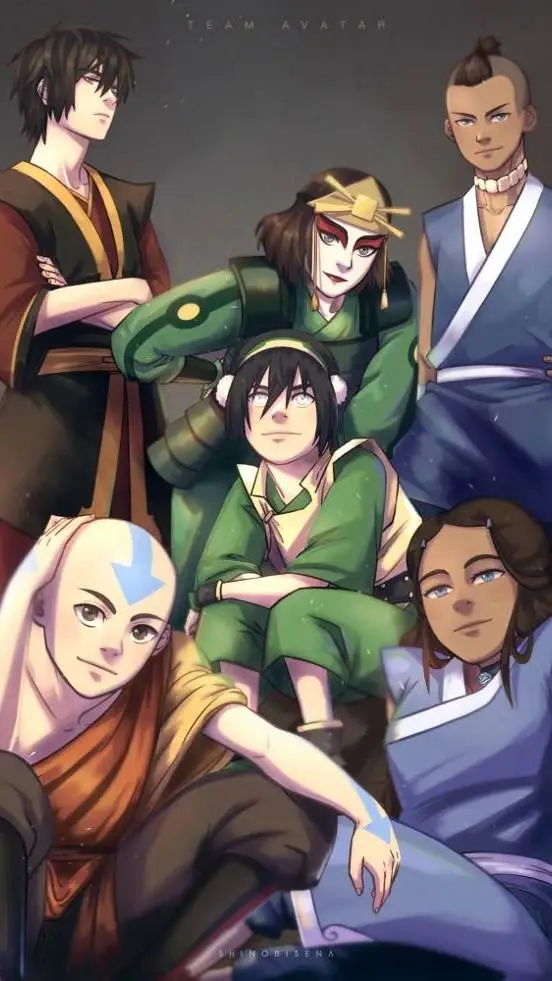 ai character: Zuko+Sokka+aang background