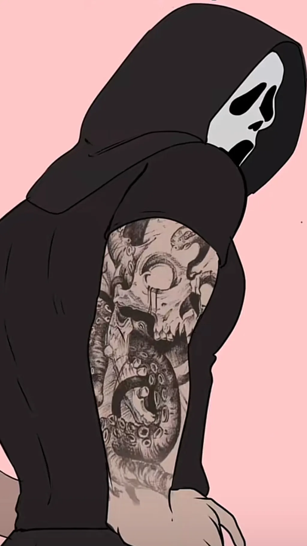 ai character: Ghostface background