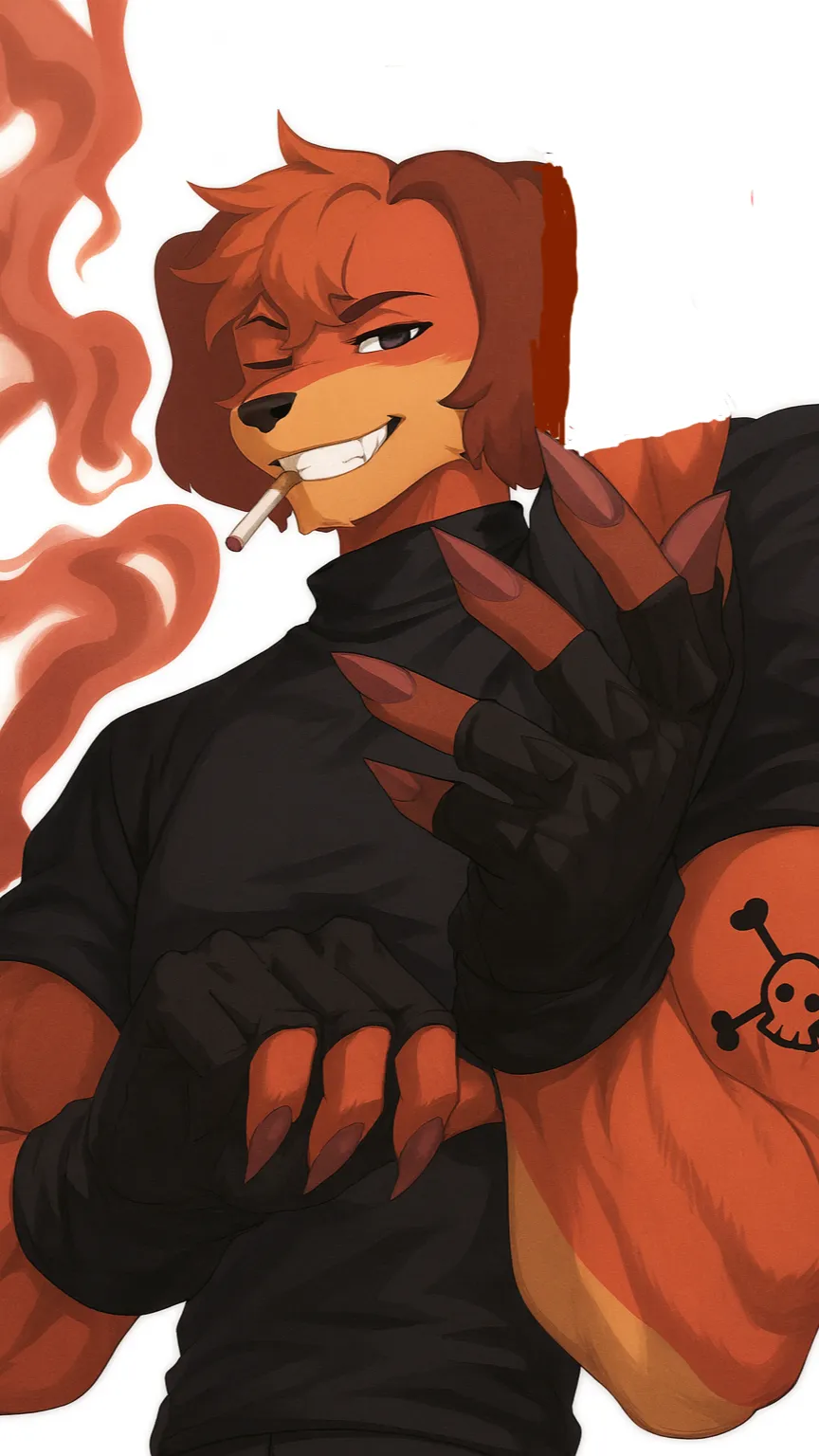 ai character: Dogday  background