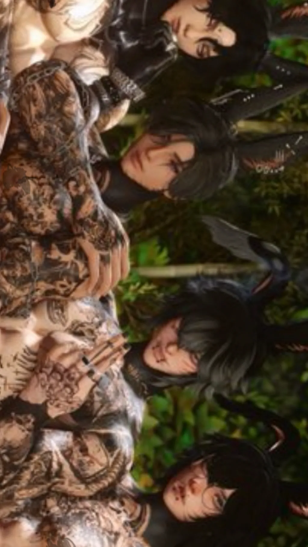 ai character: J,J,N,D background