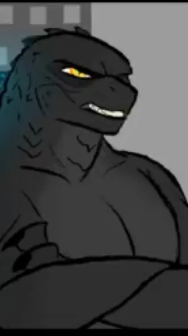 ai character: Godzilla background