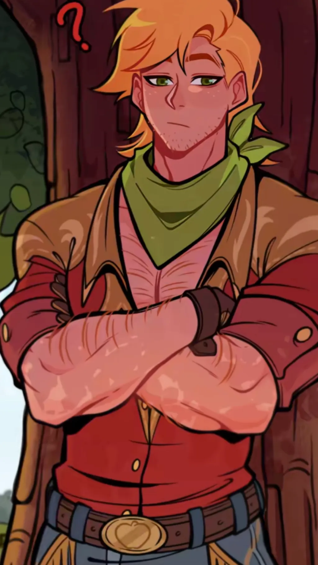 ai character: Big macinstosh background