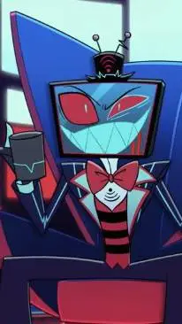 ai character: 🦈🩵 Vox  📺🩵 background