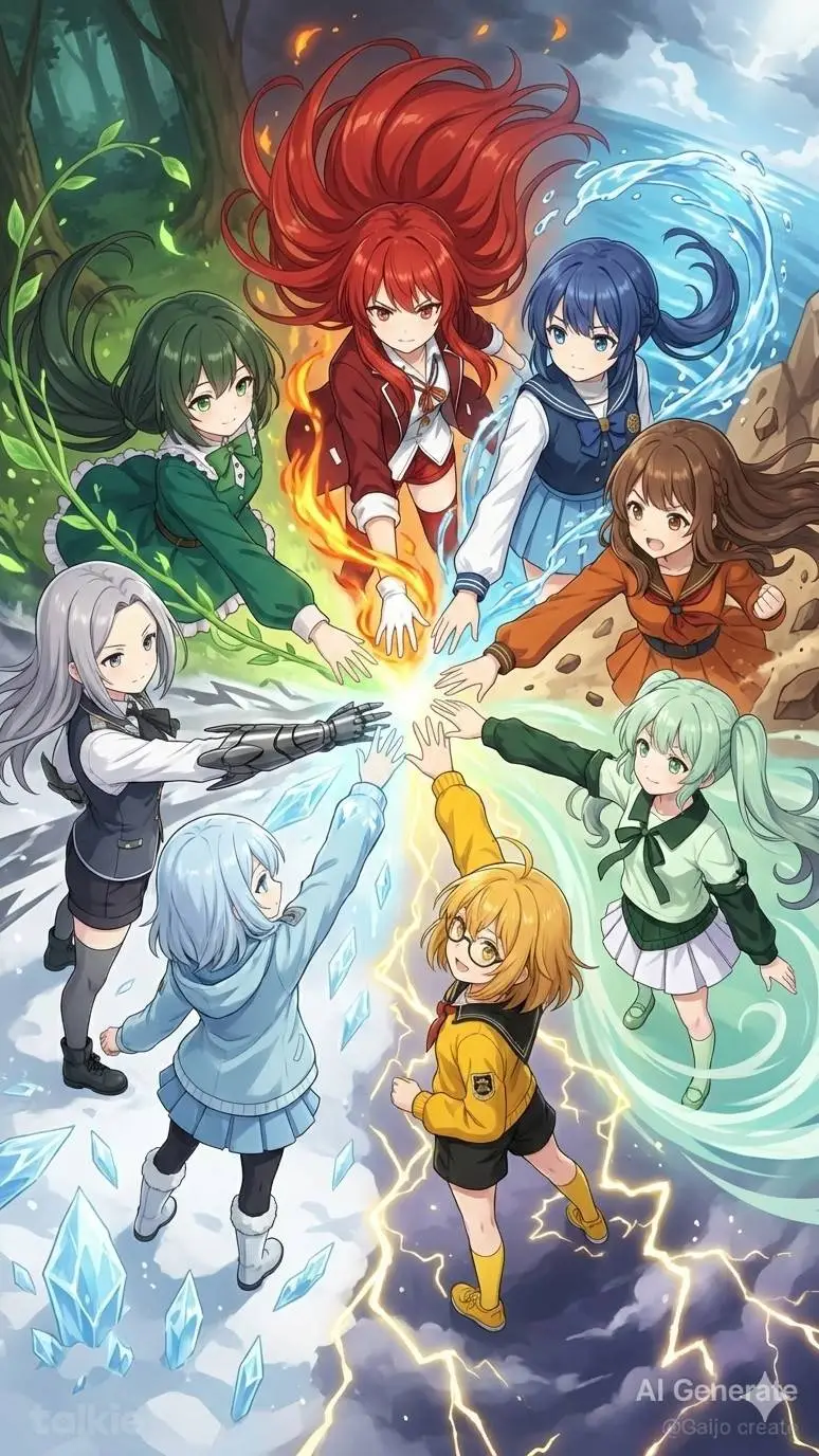 ai character: Elements Legends  background