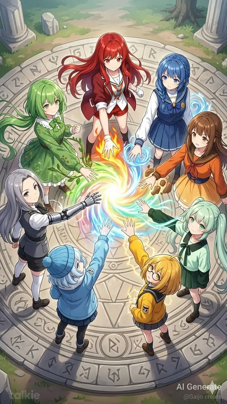 ai character: Elements Legends background