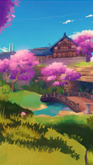 ai character: Genshin HHT background