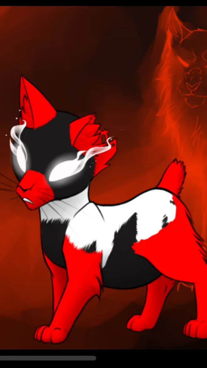 ai character: Red mist background