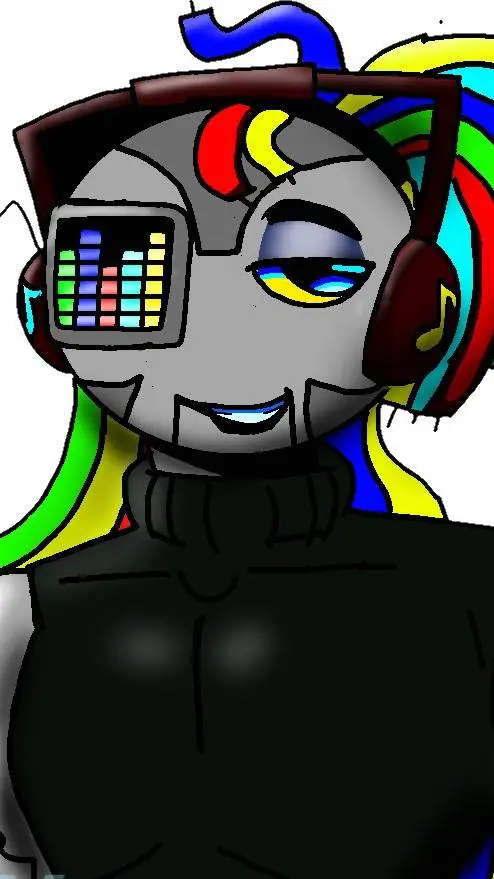 ai character: AJ - Robotic Oc background