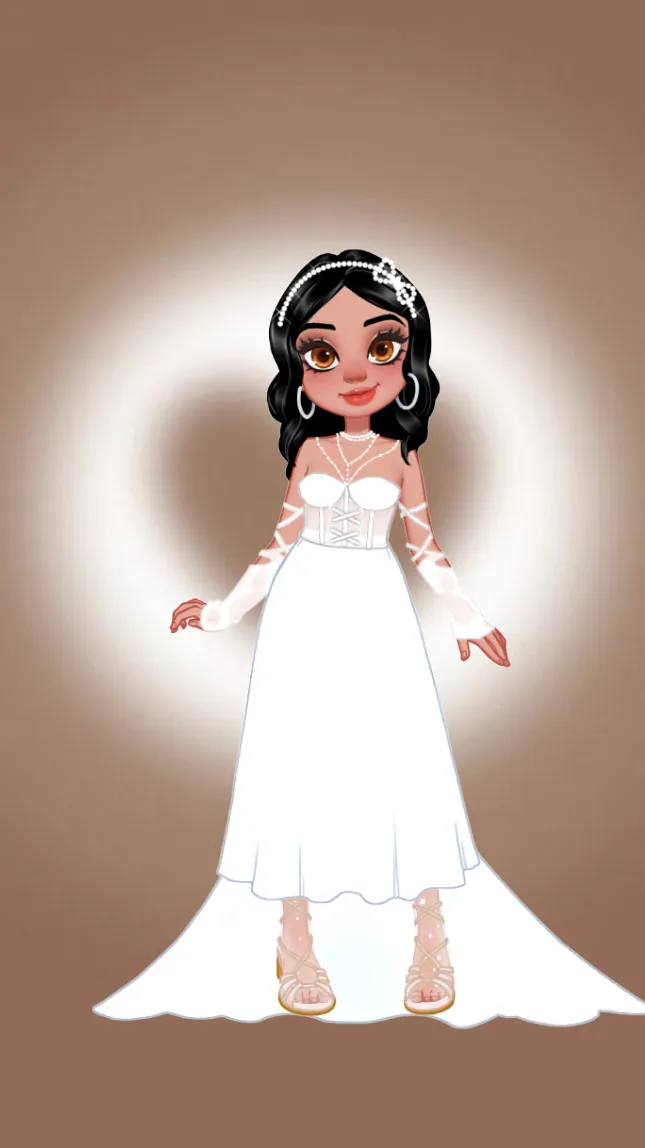ai character: Wedding background