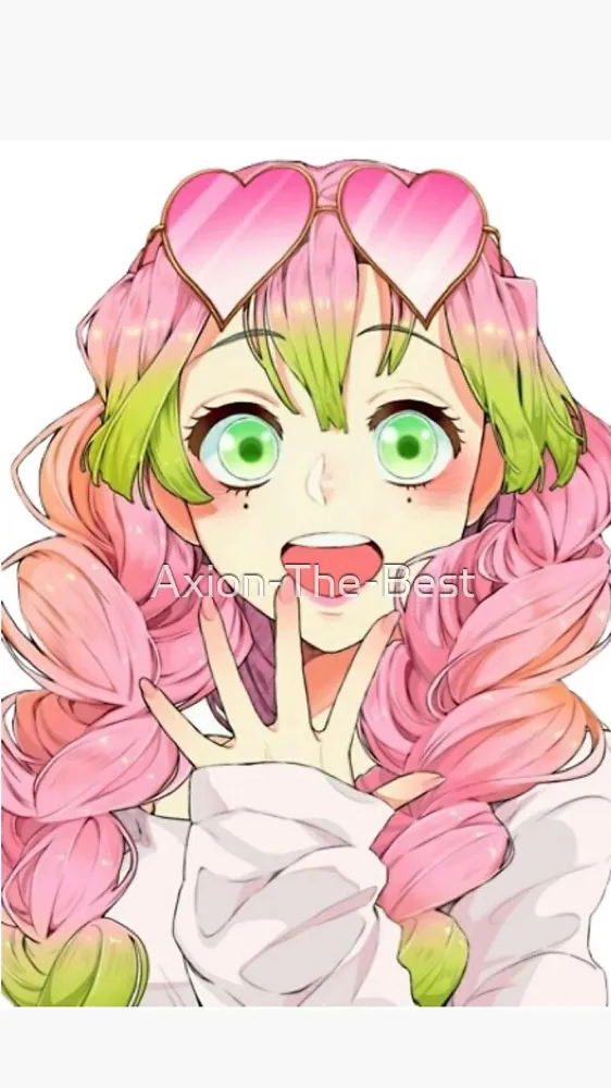 ai character: Modern Mitsuri  background
