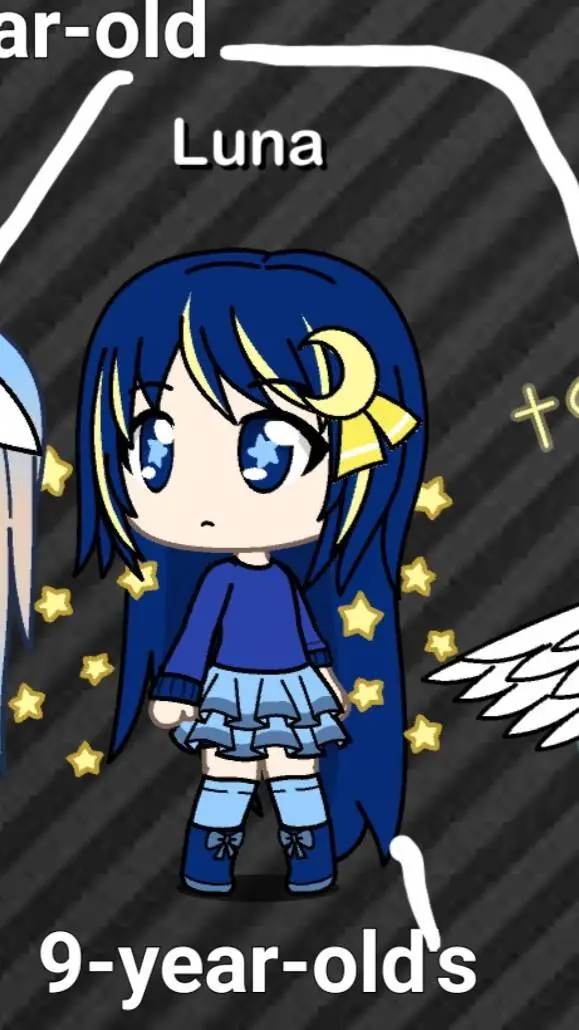 ai character: Luna  background