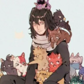 chat with ai character: MHA CATS?! 🖤🤍