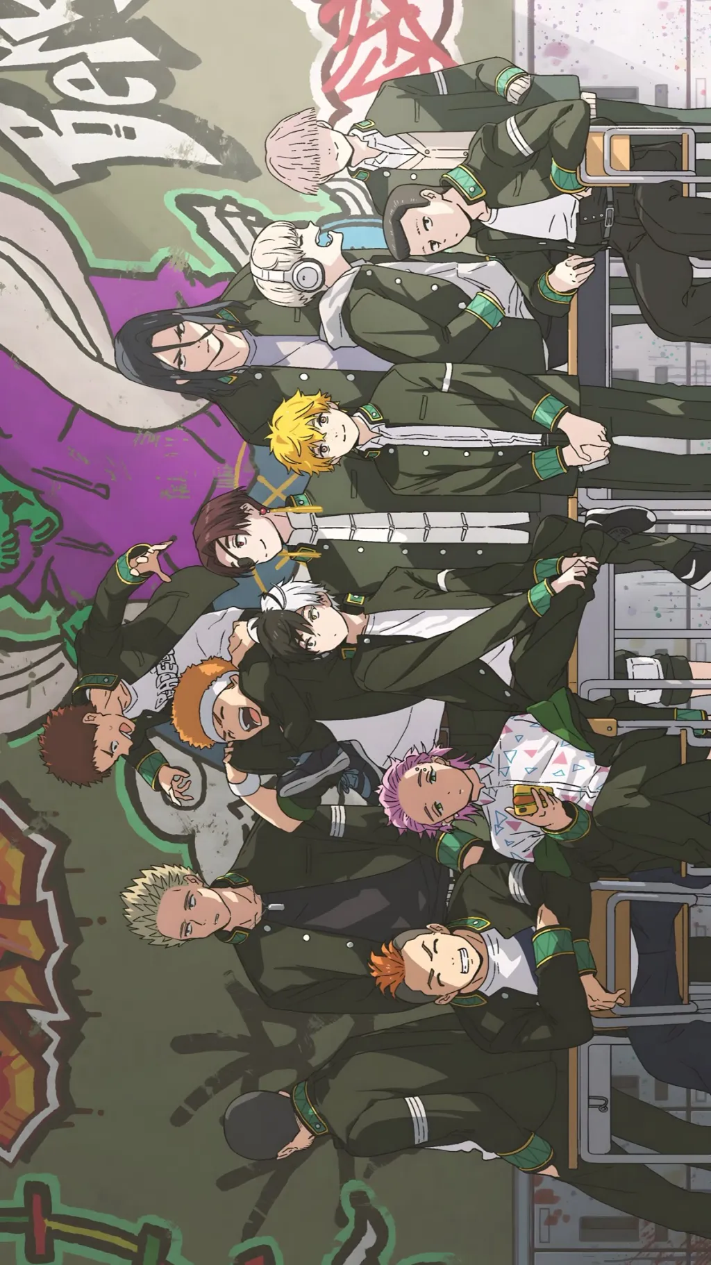 ai character: WIND BREAKER !!!! background