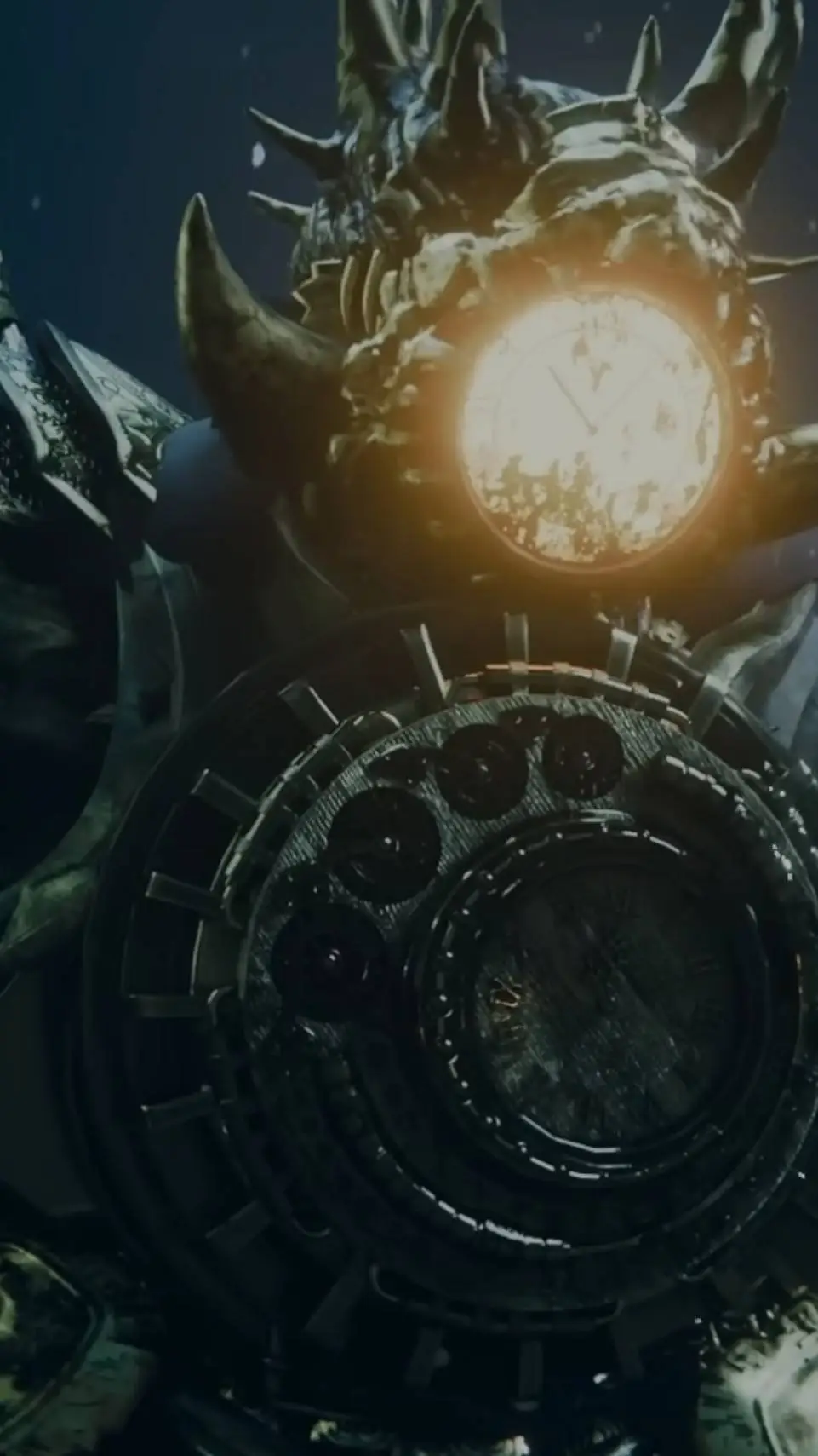ai character: new titan clockman background