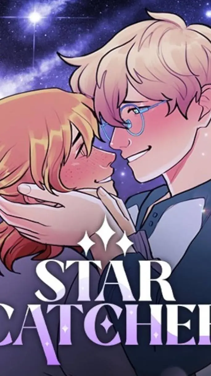 ai character: Star catcher ❤🧡🤍 background