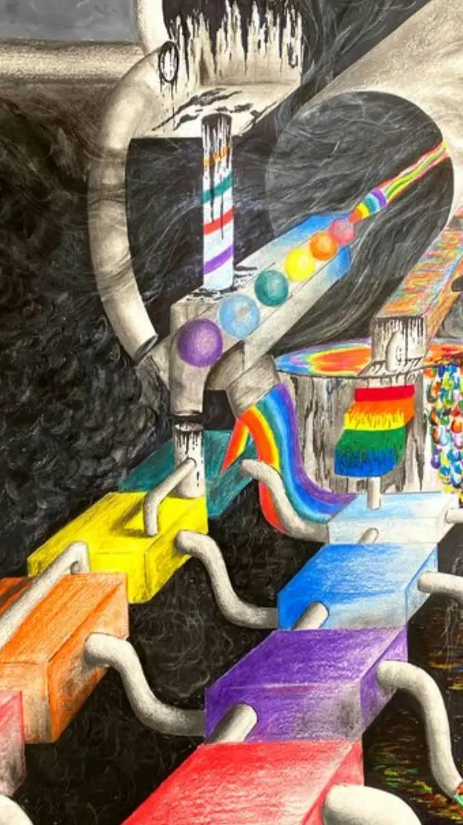 ai character: RF Wally ❤🧡💛💚💙💜 background