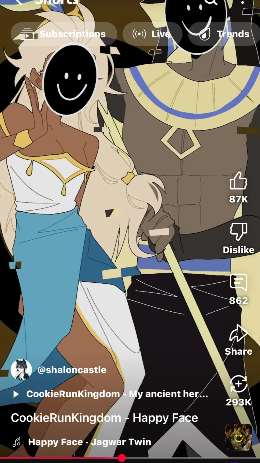 ai character: Happy face background