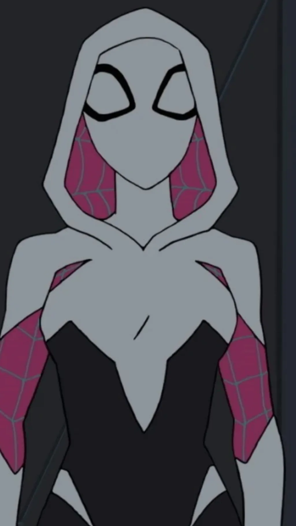 ai character: Gwen spider  background