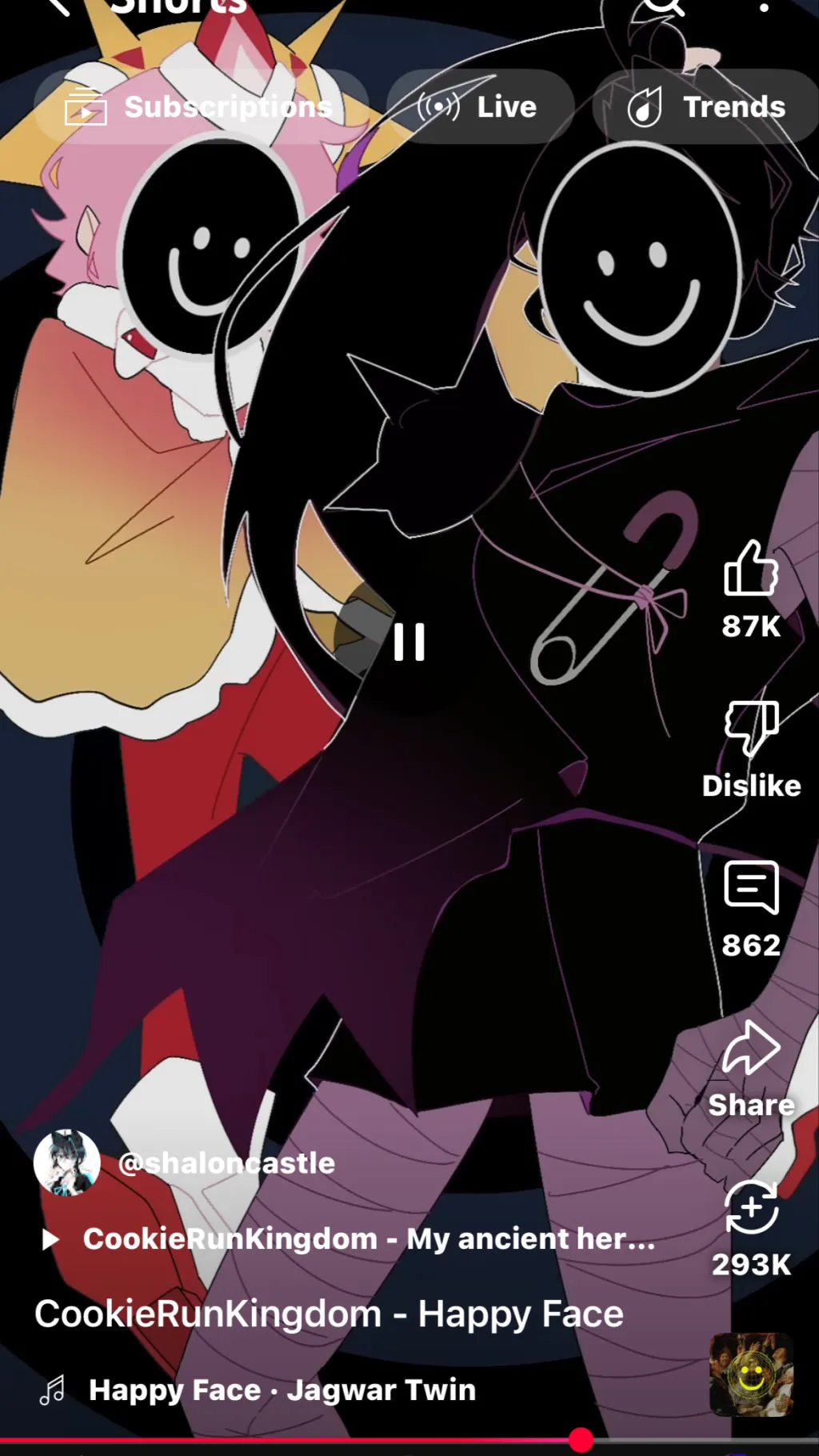 ai character: Happy face 3 background