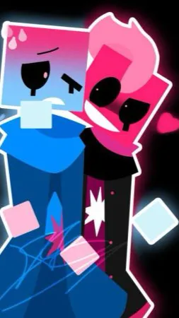 ai character: Cubic and cube background