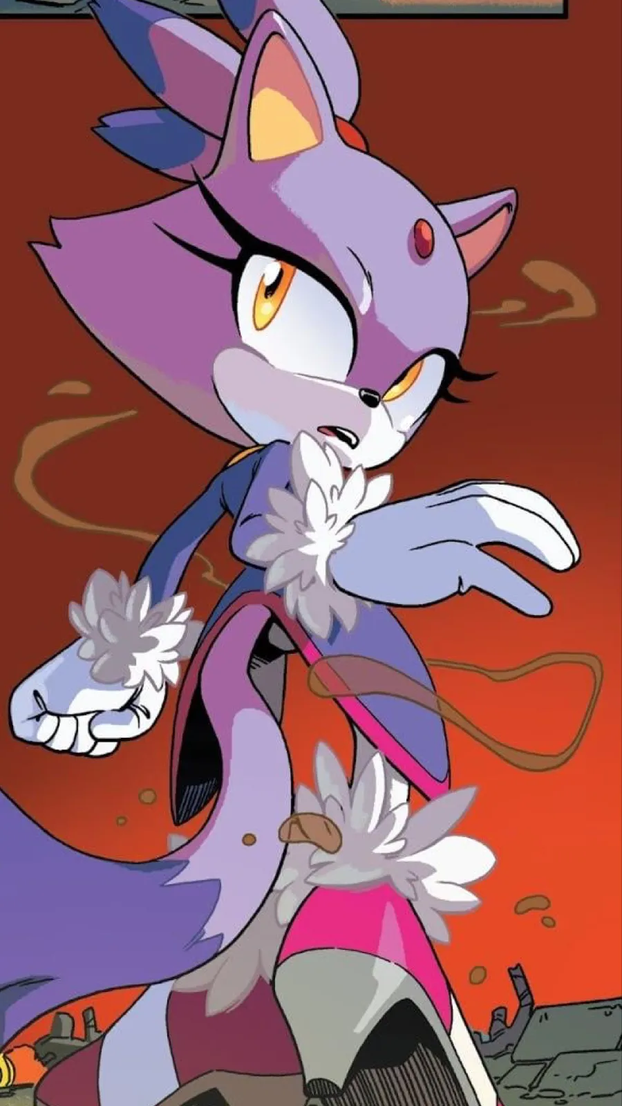 ai character: Blaze the cat pt3 background