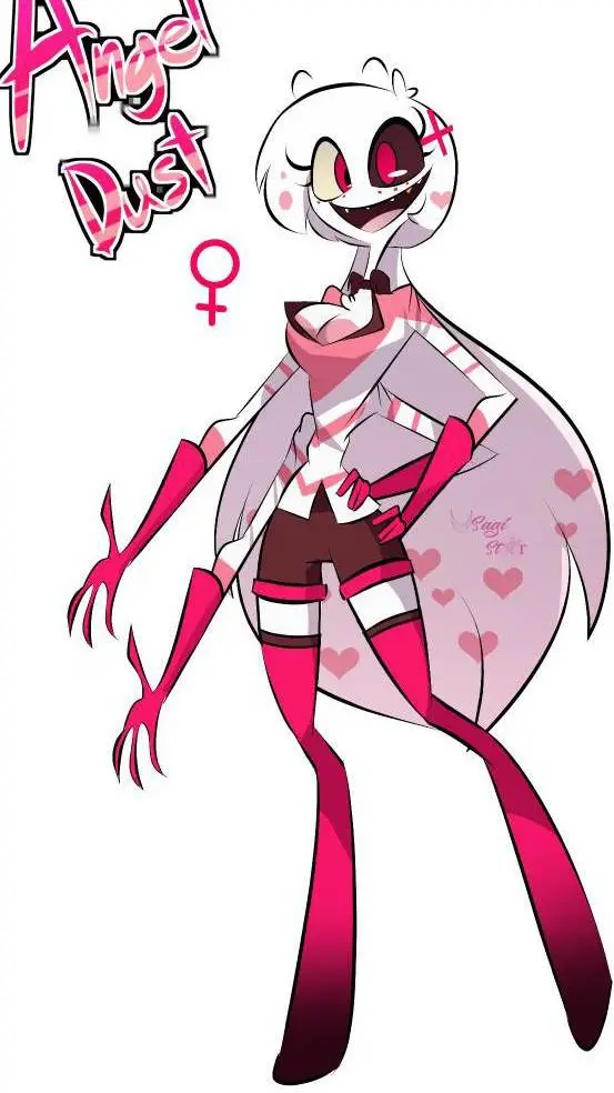 ai character: fem angel dust background