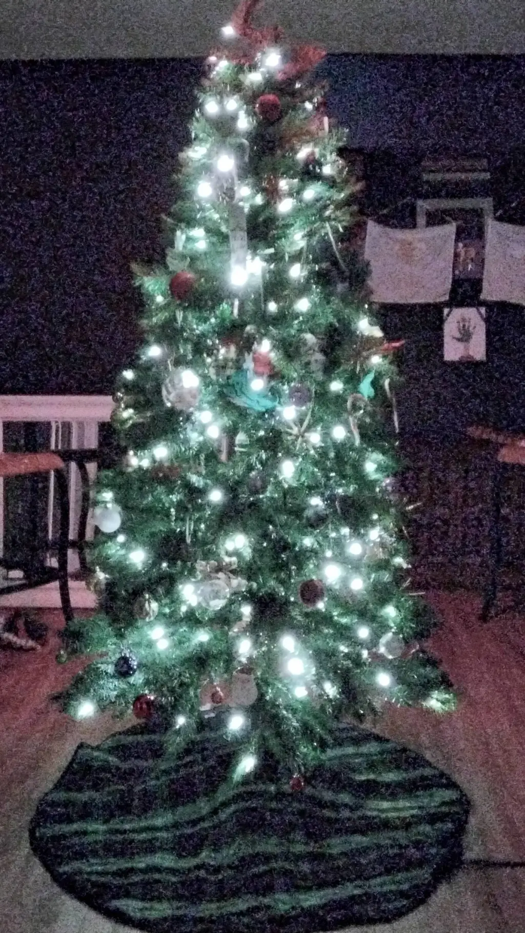 ai character: sad christmas background
