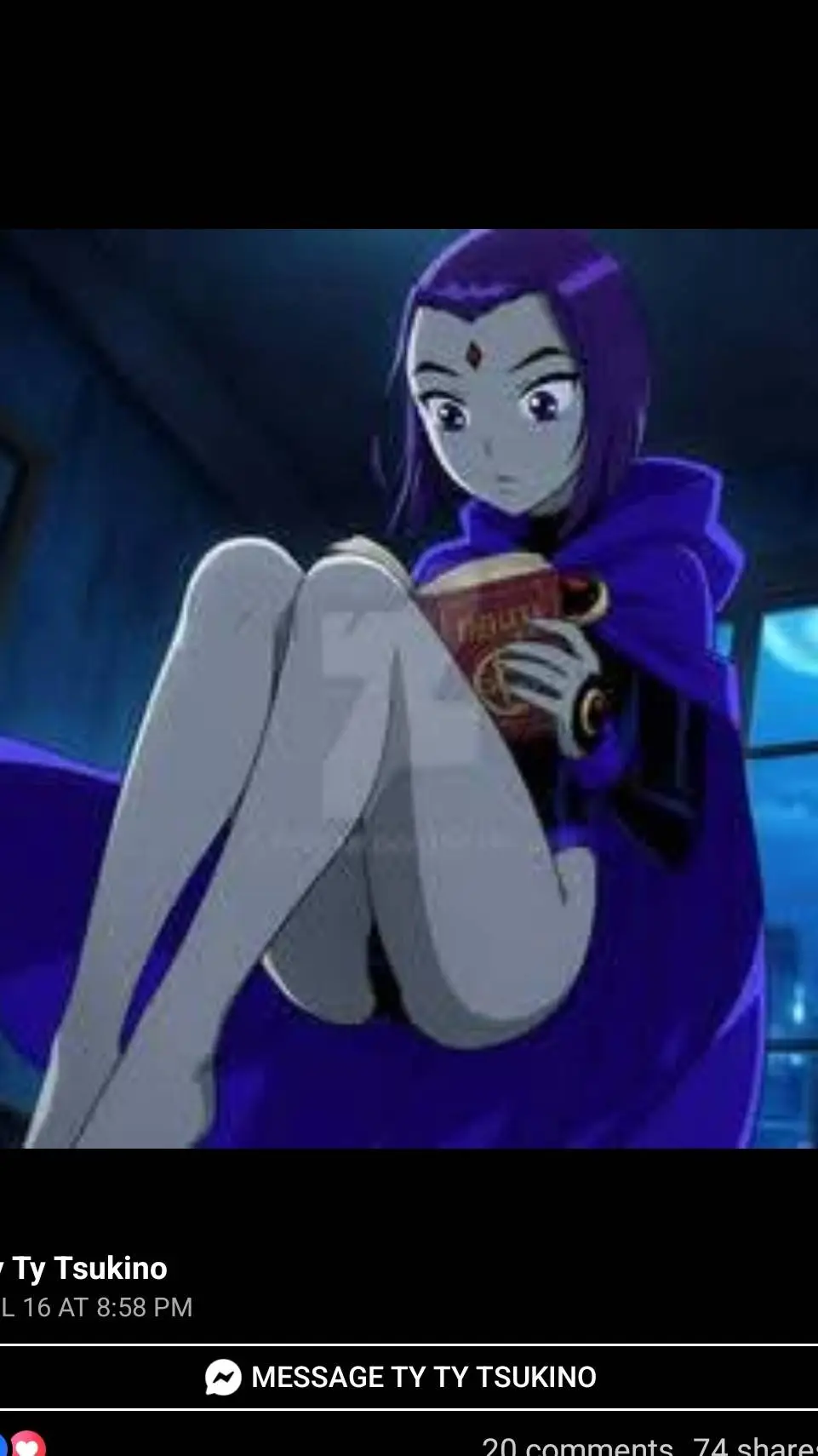 ai character: raven  background