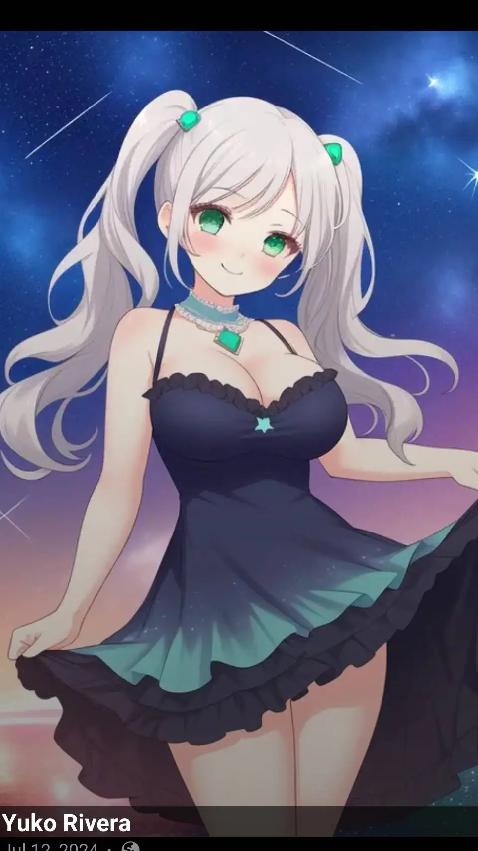 ai character: yuki rose background