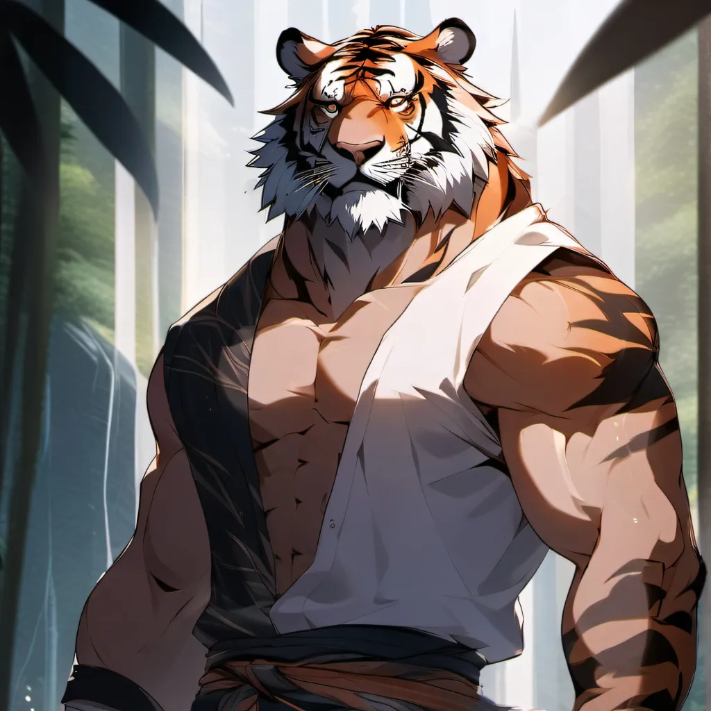 chat with ai character: Raghav, The Tiger 