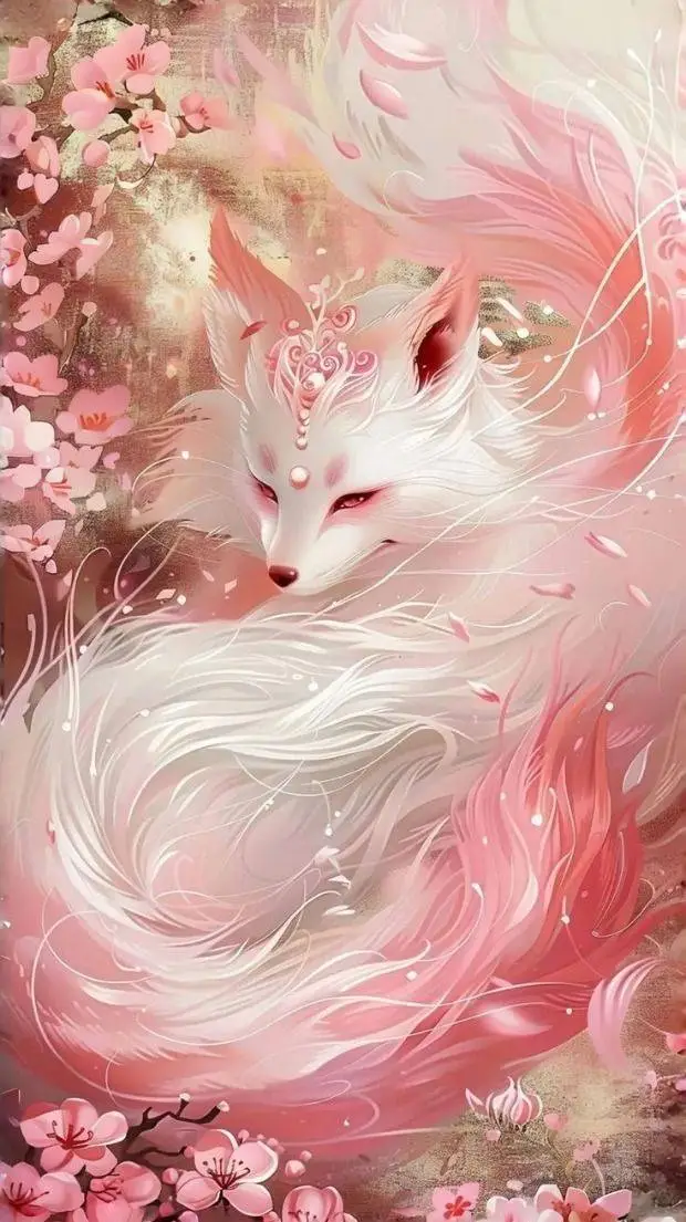 ai character: Cherry Blossom background