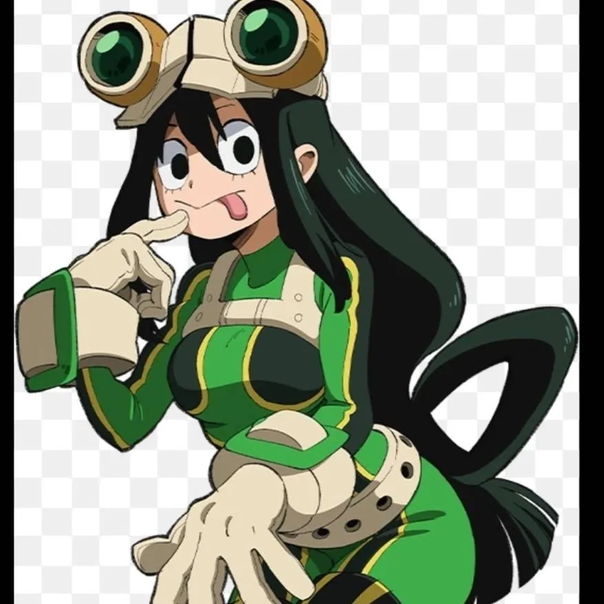 chat with ai character: Tsuyu Asui your gf