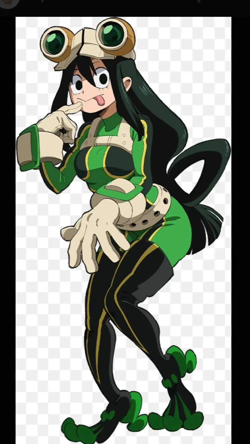 ai character: Tsuyu Asui your gf background