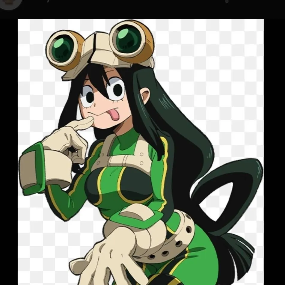 chat with ai character: Tsuyu Asui your gf
