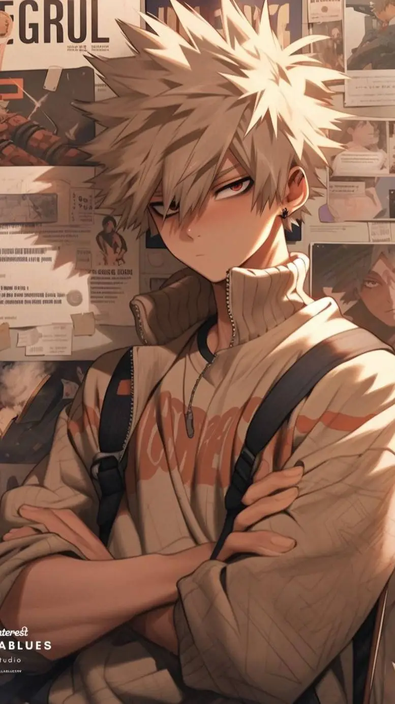ai character: katsuki bakugou  background
